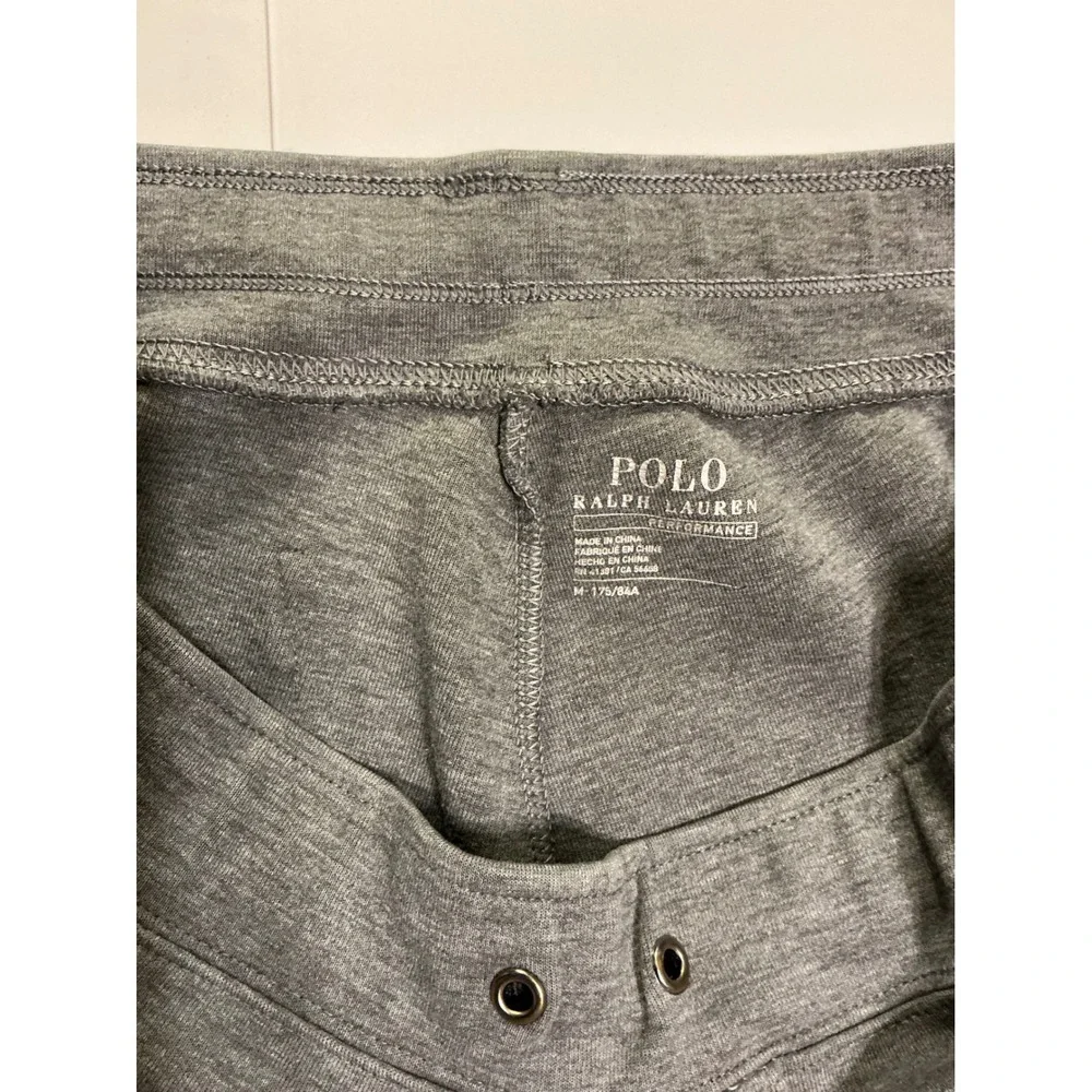 Polo Ralph Lauren Performance Mens Joggers Grey Tapered Sweatpants Sz‎ M Preppy